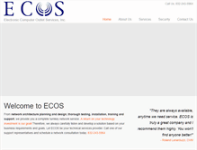 Tablet Screenshot of ecos-tx.com
